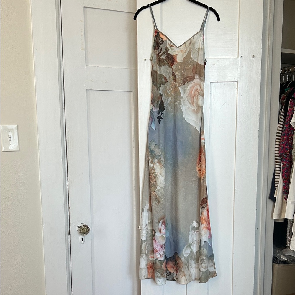ALLSAINTS Bryony Rosalia Dress Sunrise Blue Size US 6